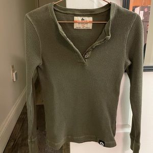American giant women’s waffle thermal XS